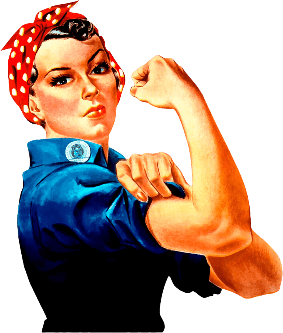 Image of Strong Woman Flexing